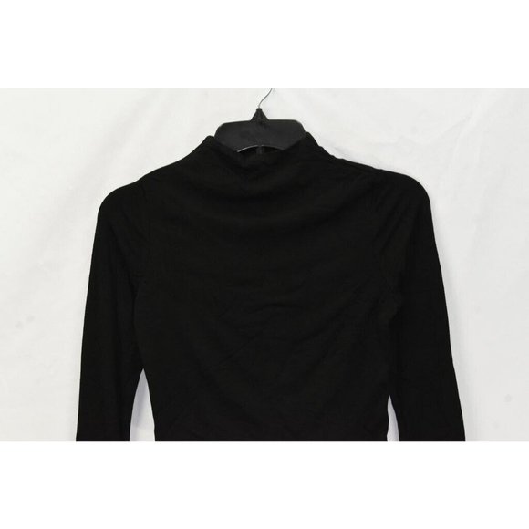 Naked Wardrobe Women's Size XS The NW Long Sleeve Mock Neck Crop Top MLT1503AFA - Picture 3 of 8